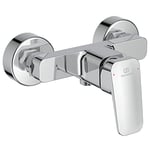 Ideal Standard Ceraplan Mitigeur de Douche pour Salle de bain Robinet Douche Mural Certifié NF Finition Chrome BD250AA