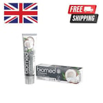 Biomed Whitening Toothpaste Superwhite Natural Coconut Vegan Flouride-Free-100g