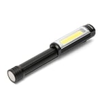 Velamp Big Daddy Lampe d'inspection LED de 3 W avec clip et aimant, lampe torche COB de 400 lumens pour réparation de voiture, garage, pêche, urgence. Lumière rouge clignotante, noire