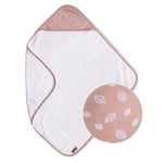 VINTER& BLOOM Handduk med huva Nordic Leaf Misty Rose