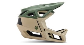 Casque integral fox proframe beige vert