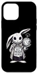 iPhone 12 mini Alice in Wonderland - We're All Mad Here Rabbit Hatter Quote Case