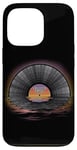 iPhone 13 Pro Retro Vintage Vinyl Sunset Reflection LP Vinyl Record Case