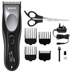 Wahl Rechargeable Pet Clipper Kit, Dog Clippers, Cordless Dog Grooming Kit, Pet Hair Trimmer Set, Low Noise and Vibration, Grooming Pets at Home, Ergonomic Design, Precision Ground Blade