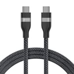 Anker Nano USB C Cable, 240W 6 ft Upcycled-Braided USB C to USB C Cord, Type C Charger Fast Charging Cable for iPhone 16/16 Pro/16 Plus/16 Pro Max, MacBook Pro, iPad Pro, Galaxy S23, and More