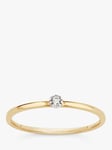 Dinny Hall Forget Me Not 9ct Yellow and White Gold Tiny Diamond Ring
