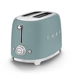 Smeg 2 Slice Toaster, Extra Wide Slots, Emerald Green, TSF01EGMUK