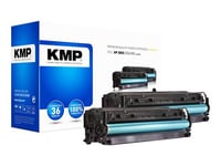 KMP DOUBLEPACK H-T157D - Pack de 2 - haute capacité - noir - compatible - cartouche de toner (alternative pour : HP 305X) - pour HP LaserJet Pro 300 M351, 400 M451, MFP M375, MFP M475