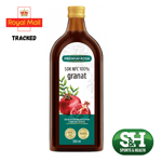 Pomegranate Juice 100% 500 ml Not From Concentrate Premium Rosa Glass Bottle