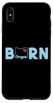 Coque pour iPhone XS Max Oregon Born with State of Oregon in the word Born