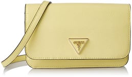 Guess Noelle XBODY Flap Organizer, Bag Women, Jaune, Taille Unique