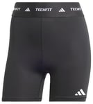 adidas TECHFIT Short Leggings, Cuisses aux femmes, Noir,