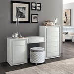 Camel Dama Bianca Night White Italian Large Vanity Dresser