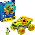 MEGA Hot Wheels Jouet Construction Gunkster Chocs Et Fracas Monster Truck, 1 Mini-Figurine Articulée Conducteur, 84 Pièces, Vert, Jouet Enfant, A Partir De 5 Ans, HNG52