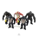 Godzilla vs. Kong 2 Figure Toys 5pc/Set Skar King Kingkong PVC Model Toy Gift