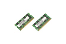 CoreParts DDR2 - 4 GB: 2 x 2 GB - SO DIMM 200-pin - 667 MHz / PC2-5300 - ikke-bufret - ikke-ECC - for Apple iMac; MacBook; MacBook Pro