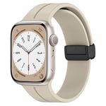 Magnétique Bracelet Compatible avec Apple Watch Band 38mm/40mm/41mm,Bracelet en Silicone Remplacement Sport Bande pour Apple Watch Série 8 7 6 SE 5 4 3 2 1 Ultra，Lumière Des Étoiles，38mm/40mm/41mm