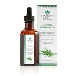 Nature Spell Rosemary Oil For Hair Travel Size With Pipette, 50ml, Treats Dry, Damaged Hair & Targets Hair Growth, Made In The UK