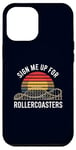 Coque pour iPhone 12 Pro Max Inscrivez-moi pour le ventilateur Rollercoasters Retro Roller Coaster