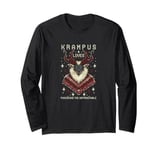 Krampus Loves Punishing the Unforgivable Christmas Horror Long Sleeve T-Shirt