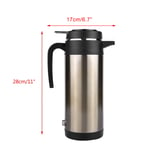 1000ML 12V Stainless Steel Electric In Kettle Travel Thermoses Heating Water SLS