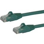 StarTech.com 1m CAT6 Ethernet Cable - Green CAT 6 Gigabit Ethernet Wire -650MHz 100W PoE++ RJ45 UTP Category 6 Network/Patch Cord Snagless w/Strain Relief Fluke Tested UL/TIA Certified (N6PATC1MGN)