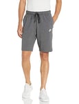 Nike M NSW Club Short JSY Sport Shorts - Charcoal Heathr/(White), 3XL-T