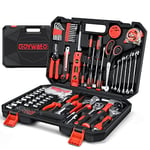 GoYwato Caisse a Outils Complete 287 Pièces - Boite a Outils Professionnel Malette Outils Clé Cliquet Jeu de Douilles Portable Clé Molette Marteau Pince Multiprise Avec Kit Outils Pour Maison Garage