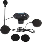 Kit Main Libre Moto,Casque Bluetooth de Moto,Intercom Moto,Accessoire pour Casque Moto Telecommande,1 Paire Casque Bluetooth de Moto BT Casque Haut-parleurs Soutien Appels Mains Libres(Q1723)