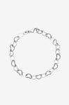 Caroline Svedbom - Armband Heart Chain Rhodium - Silver