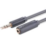 3.5mm Audio Extender 0.5m Grey