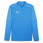 Teamfinal Training 1/4 Zip Top Ignite Blue-PUMA Silver, størrelse 3XL