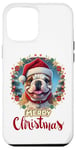 iPhone 12 Pro Max Merry Christmas X-Mas Dog Motif with Many Symbols 02 Case