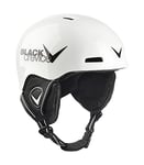 Black Crevice Casque de Ski pour Enfant 1 Blanc/Noir