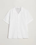 KnowledgeCotton Apparel Short Sleeve Linen Resort Shirt Bright White