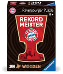 Ravensburger Wooden 12001342 Munich 300 pièces de Puzzle Stables et Individuelles et 25 Petites Figurines en Bois = Whimsies, pour Les Fans du FC Bayern à partir de 12 Ans