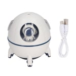 Humidificateur à capsule spatiale USB à grand volume de brume, mignon humidificateur pour bébé avec diffuseur, veilleuse pour maison, voiture, bureau, blanc