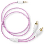 Straight Mini Jack to LR RCA 80cm Jellybean Purple