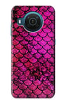 Pink Mermaid Fish Scale Case Cover For Nokia X20