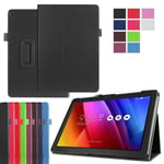 Housse Asus Zenpad 10 Z301M-1B008A / 1B009A 10,1 pouces Cuir Style noire avec Stand - Etui coque noir de protection Tablette Asus Z301M / Z301MF / Z301MFL - accessoires pochette XEPTIO !