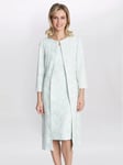 Gina Bacconi Lulu Jacquard Dress & Coat, Mint Green