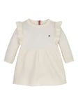 Tommy Hilfiger Baby Ruffle Long Sleeve Dress, Ancient White