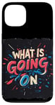 Coque pour iPhone 13 Costume de discours Cool What is going on