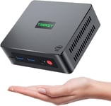 Mini Pc,Intel 12Ème Gén Alder-Lake N95 (4C/4T,Jusqu'À 3,4 Ghz),16 Go Ddr4 500 Go Ssd,G4 Mini Ordinateur Prend En Charge 2X Hdmi,Double Écran 4K,Wifi-5,Bt 4.2,Lan 1000M