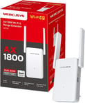 Répéteur WiFi 6 ME70X,Amplificateur Bi-bande WiFi AX1800 Mbps,Extender WiFi,Deux antennes à gain élevé réglables,1 Port Ethernet Gigabit,Compatible avec toutes les box internet