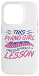 Coque pour iPhone 14 Pro Piano Girl Design de Piano pour Pianiste