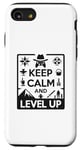 Coque pour iPhone SE (2020) / 7 / 8 Keep Calm and Level Up Gamer pour les joueurs amusants