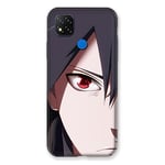 Cokitec Coque pour Xiaomi Redmi 9C Manga Naruto Sasuke Visage