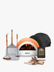 DeliVita Pizza Lover's Collection Wood-Fired Portable Outdoor Oven, Cover, Utensils & Starter Set