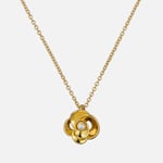 Ted Baker Women's Flora: Pearl Flower Pendant Necklace - Gold